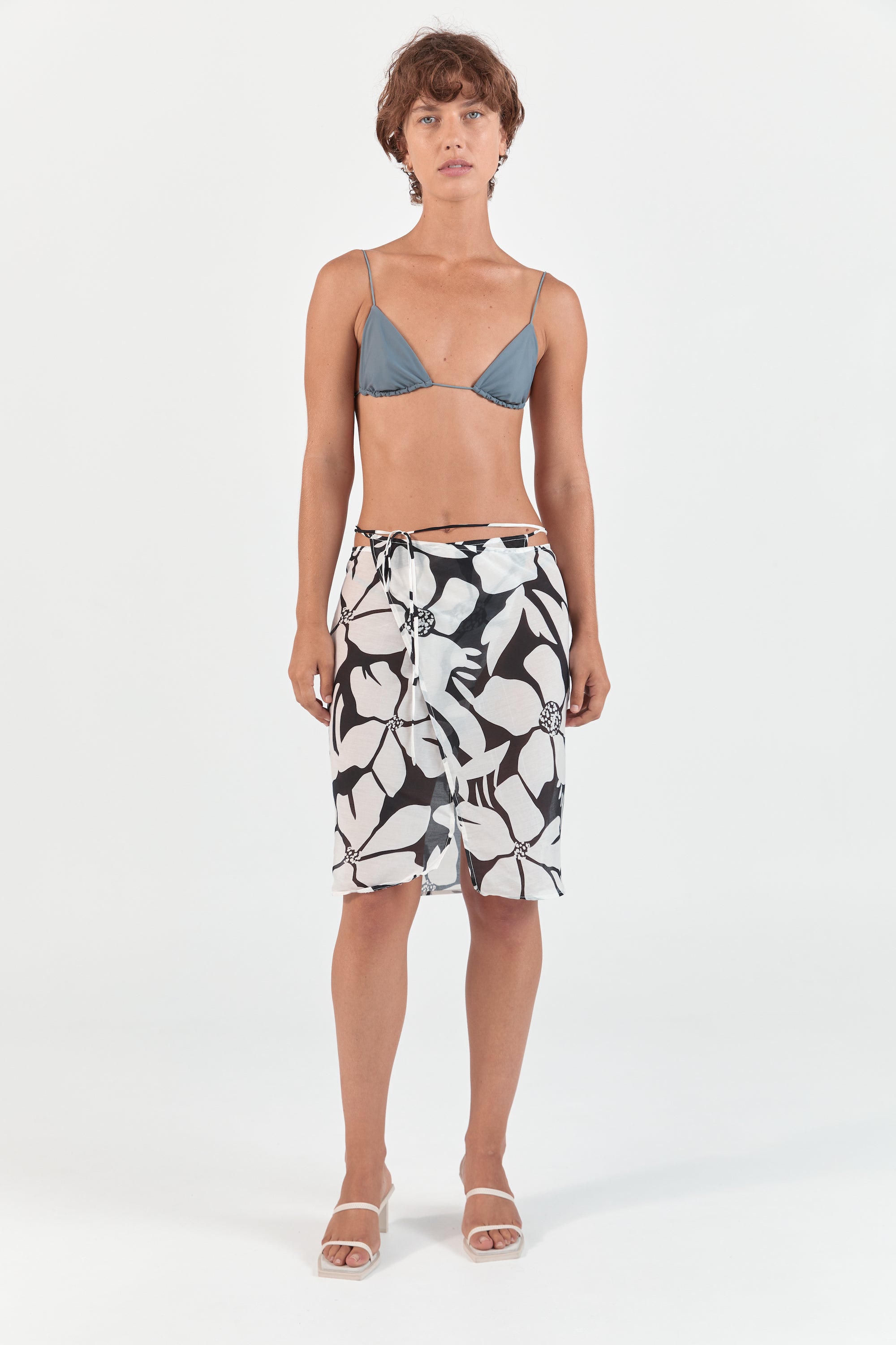  Ziah Luxury Sustainable Swimwear Ready to Wear Silk Wrap Skirt