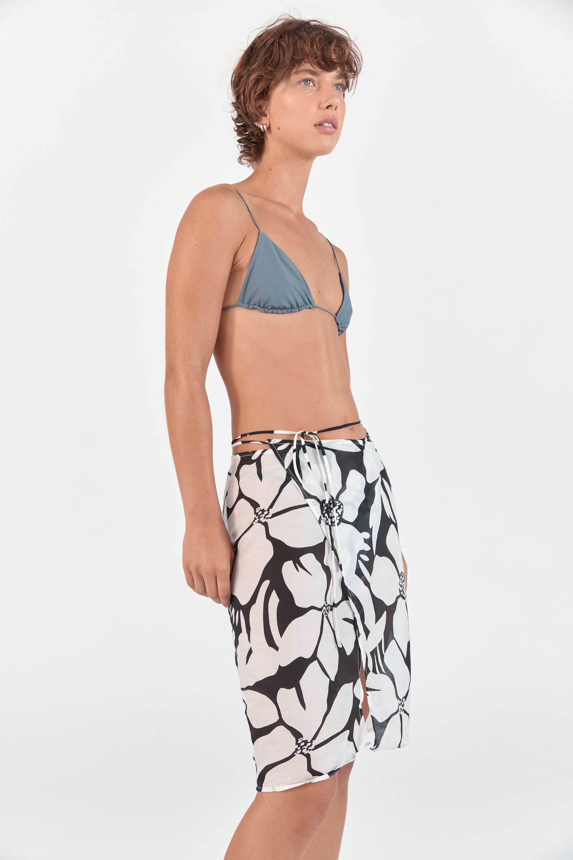  Ziah Luxury Sustainable Swimwear Ready to Wear Silk Wrap Skirt