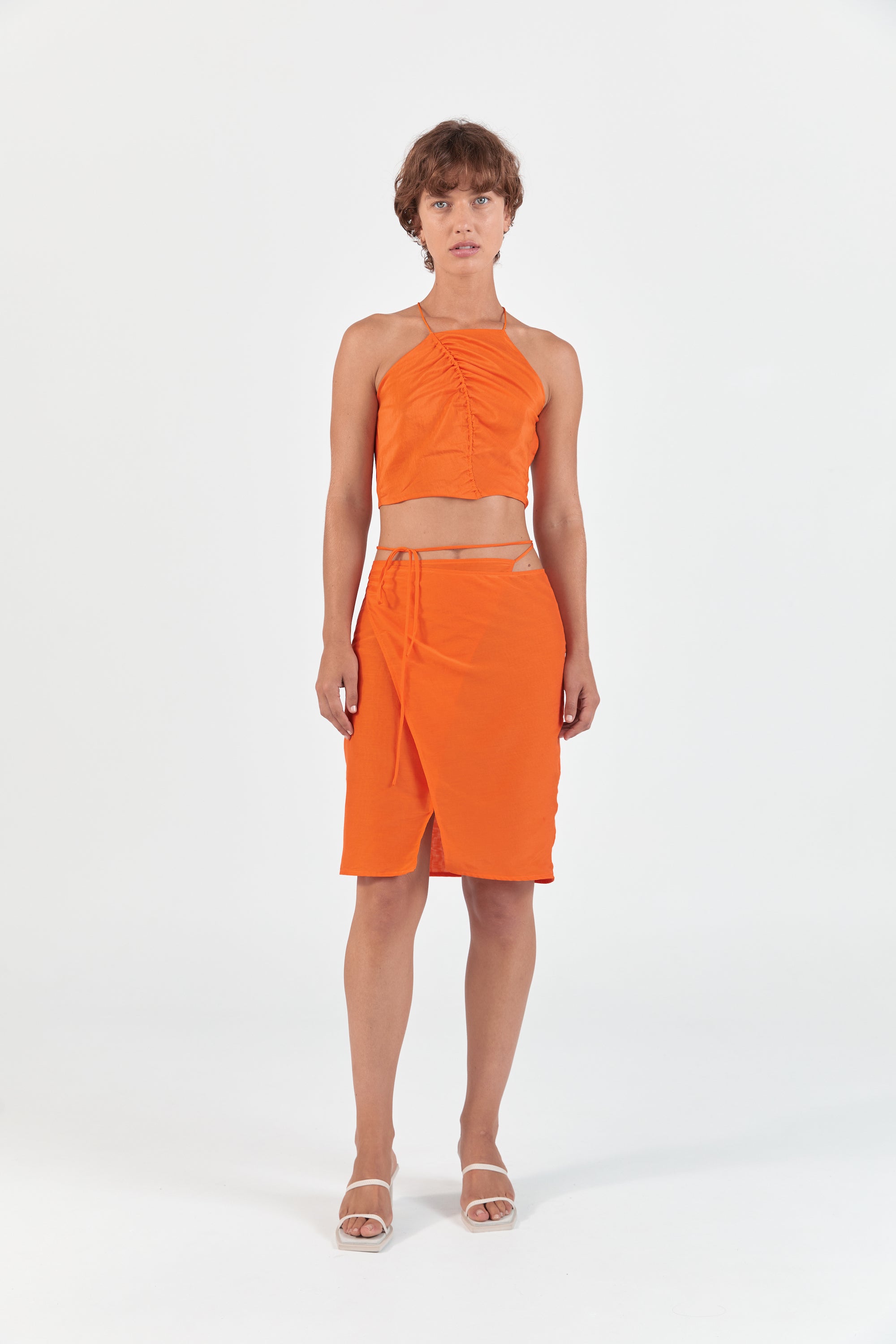  Ziah Luxury Sustainable Swimwear Ready to Wear Silk Wrap Skirt