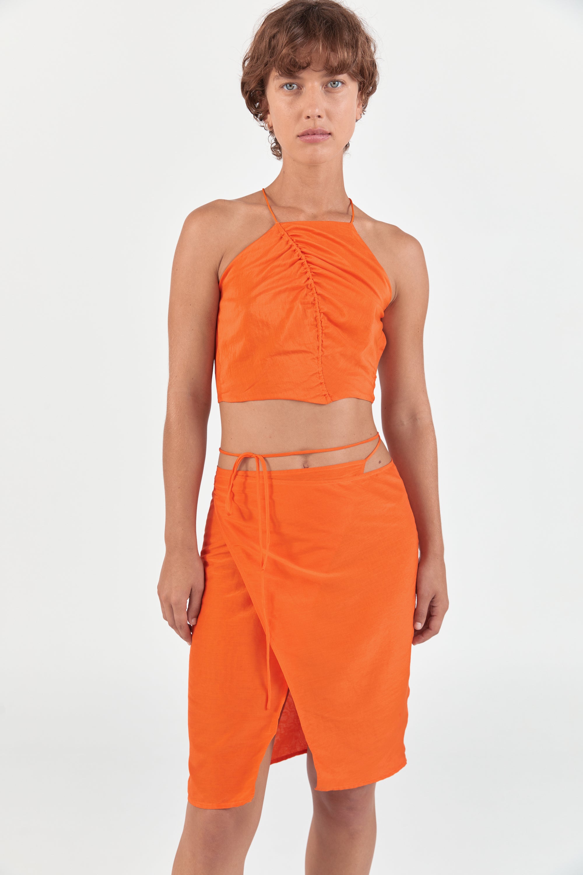  Ziah Luxury Sustainable Swimwear Ready to Wear Silk Wrap Skirt